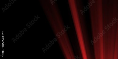 Abstract red laser beams radiating outward from a central point on a dark background. Red light beams radiate from a central point on a dark background. Red Glow Star Bright Flash Light Beam Radiant.