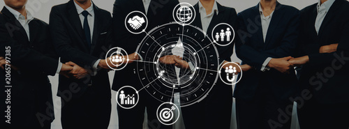 Фотография Concept of target group strategy optimizes digital marketing