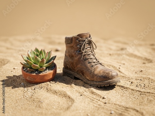 Beautifully designed desert trek theme sandy background in a vibrant setting