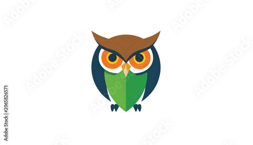 Owl Cartoon Bird Animal Illustration.