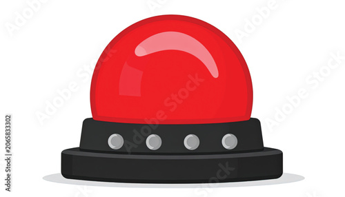 Red Light Warning Signal Emergency Siren.