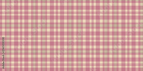 Pink and Beige Plaid Seamless Pattern