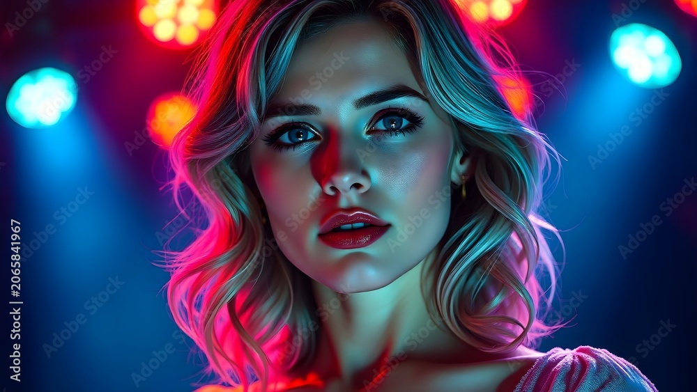 Fototapeta premium BEAUTIFUL WOMAN WITH MAKEUP