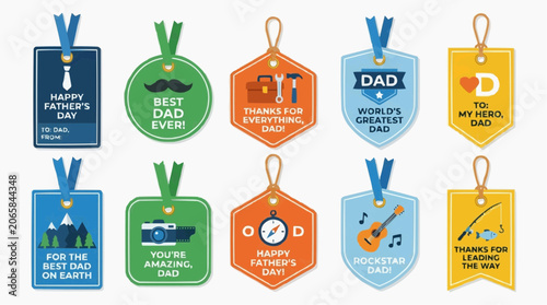 Father's Day Tags and Labels Set
