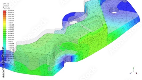 Mechanic simulation engineering - Stress and breakpoint analysis of Mechanical part under force and moment conditions