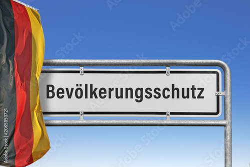 Symbolisches Bild, Der Bevölkerungsschutz in Deutschland