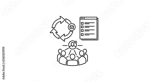 Business strategy and teamwork concept.