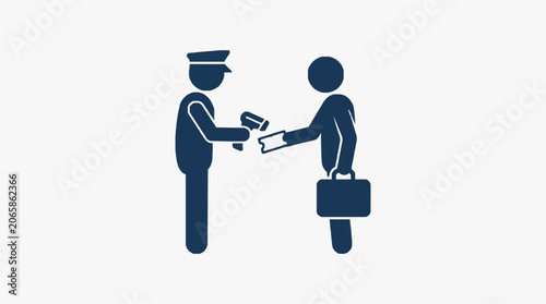 Tableau sur toile Business professionals shaking hands in agreement.