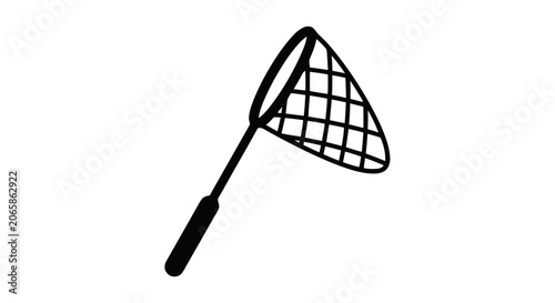 Vector illustration of butterfly net icon on a transparent background
