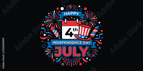happy 4th of july independence day celebration background
