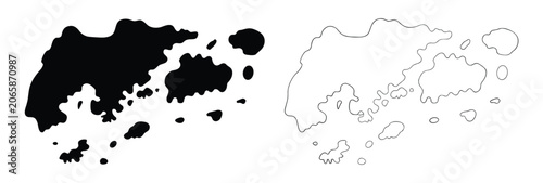 Fotografie Island Silhouette
