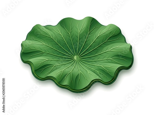 Fresh green leafy vegetable bunch isolated.