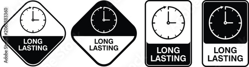 Obraz na płótnie Long lasting product badge set