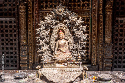 Traditional Nepal Buddha statue artwork