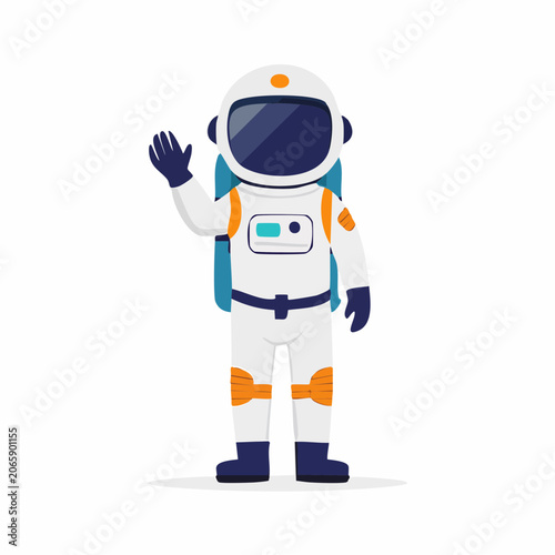 Astronaut Waving Hello