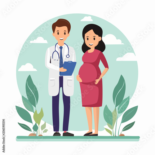 Doctor with Pregnant Woman