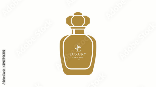 Tableau sur toile Luxury perfume bottle design.