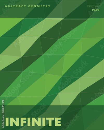 Abstract green geometric pattern with diagonal lines
