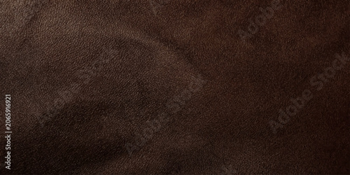 Tableau sur toile Brown leather texture background with dark fabric pattern and rough vintage surf