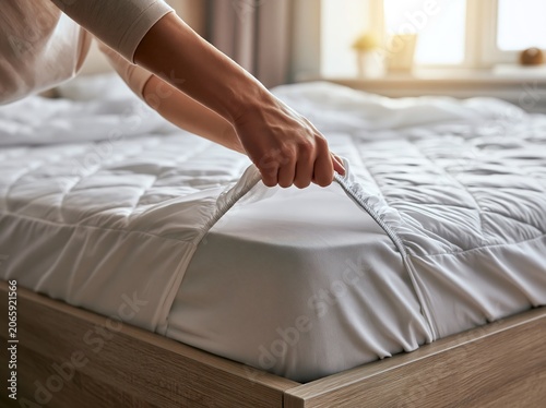 Inspecting Mattress Fitted Sheet for Proper Fit