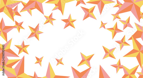 Star pattern with gradient shades on a white background