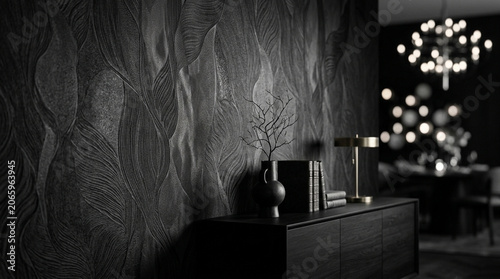 Modern Interior Wall Texture with Elegant Monochrome Design