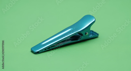 Orange Spout on Green Background