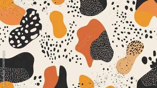 Abstract organic shapes pattern