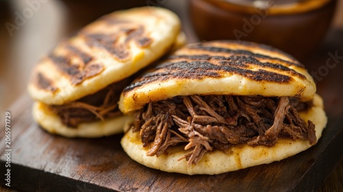 Delicious grilled sandwiches filled with flavorful shredded meat