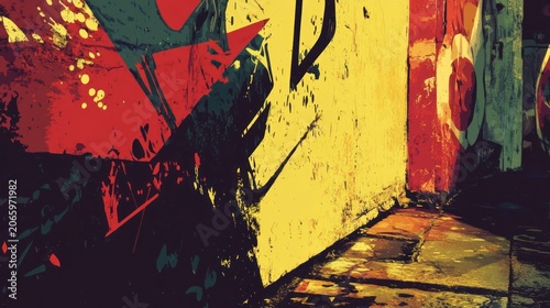 Urban Graffiti Wall Art