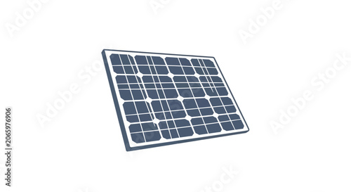A solar panel on a white background.