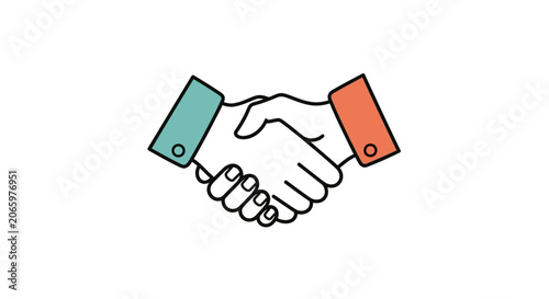 Handshake agreement partnership collaboration concept.