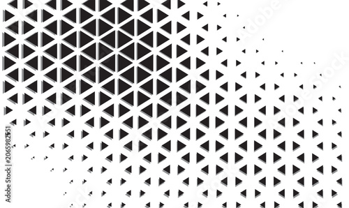abstract geometric triangle halftone pattern background vector