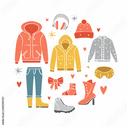 Winter Clothing and Accessories Collection