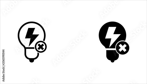 Konstfotografi Minimal line icon  set