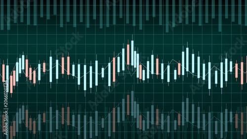 Futuristic Trading Dashboard Financial Market Data Visualization