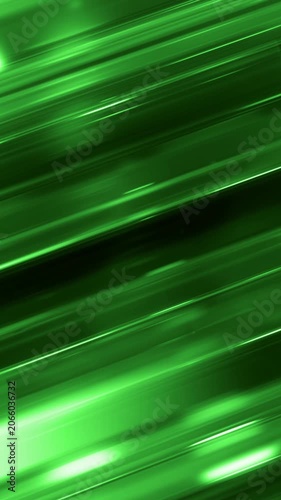 Vertical Green Glass Line Shift 4K loop features slanted glass shapes moving across the screen back and forth with green colored gradient animations seen through the glass in a vertical ratio loop.