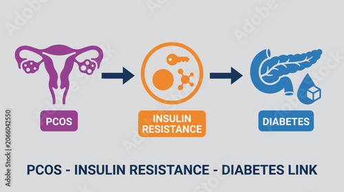 Fotografija Polycystic Ovary Syndrome PCOS Insulin Resistance Diabetes Link