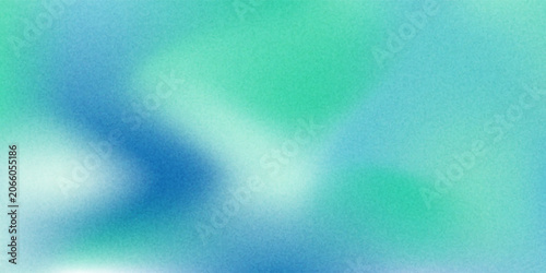 Принти на полотні Amazing Blue Green Blur Gradient With Grainy Noise Texture