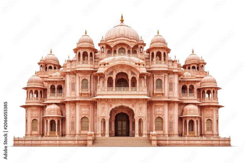Fototapeta premium Ornate pink sandstone palace architecture