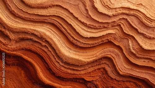 Textured Wood Grain Pattern: A close-up macro shot reveals the intricate, wavy layers and rich, warm tones of a natural wood grain, showcasing its organic beauty and detailed texture.
