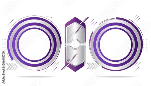 Abstract purple and white spiral design composition.