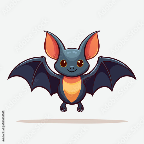 Cute Cartoon Bat Illustration