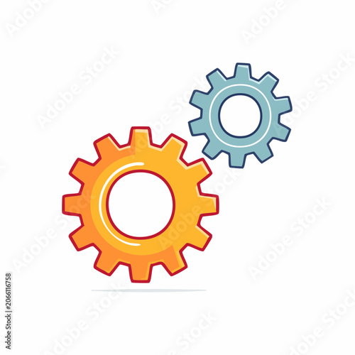 Two Interlocking Gears