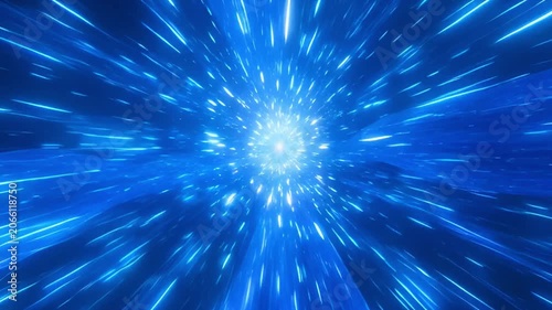 Abstract blue energy flow digital background design