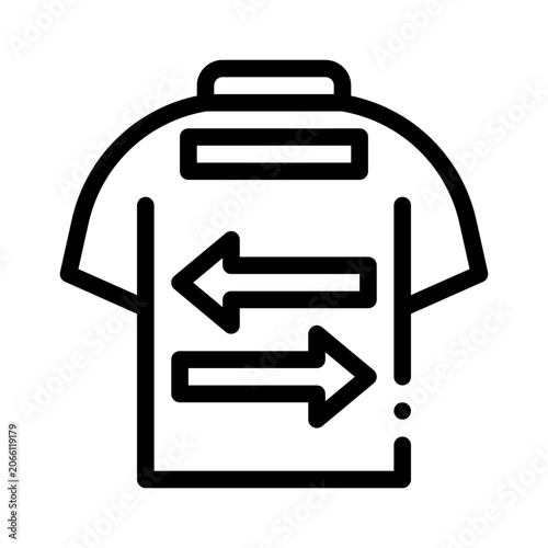 Bild auf Leinwand substitution line icon