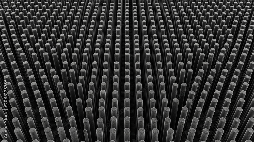 Obraz premium Nanocomposite fiber-matrix interface detail
