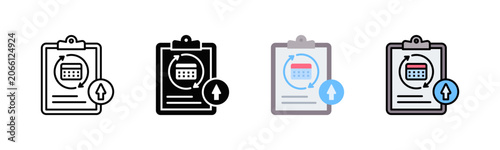 Schilderij op canvas Recovery Planning Icon Pack In Multiple Styles