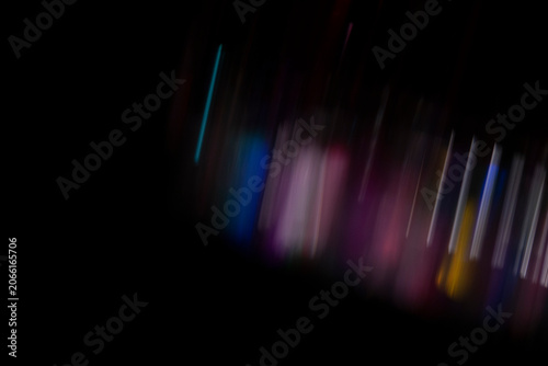 Dynamic Light Streaks on Dark Background with Motion Blur Effect for Abstract Technology and Modern Design Concepts