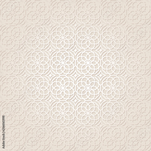 Flat arabic pattern background new 2026.eps